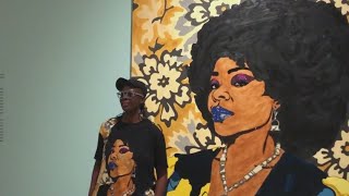 Mickalene Thomas art exhibit [upl. by Thielen918]