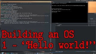 Building an OS  1  Hello world [upl. by Ahrens]