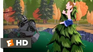 The Iron Giant 710 Movie CLIP  Cannon Ball 1999 HD [upl. by Ttsepmet]