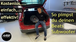 Mehr Power aus dem VWSeatSubwooferEinfacher Umbau des Beats Subs zum Nachmachen [upl. by Haugen]