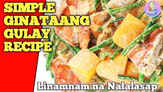 GINATAANG SITAW AT KALABASA WITH CRABS RECIPE HEALTHY ULAM [upl. by Nove]