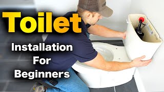 How To Install A Toilet  Beginners Guide With STEPBYSTEP INSTRUCTIONS [upl. by Andris80]