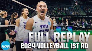 TCU vs Hawaii 2024 NCAA volleyball first round  FULL REPLAY [upl. by Bette701]