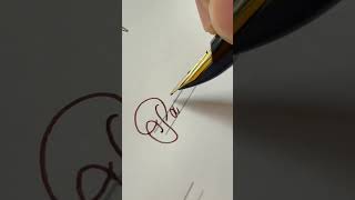 Pacemaker  handwriting with fountain pen cursive art calligraphy satisfying lettering [upl. by Chelton975]