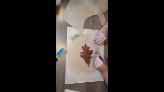 autum herfst blad leaves ceramic AtelierBertina shorts shortvideo [upl. by Mahmud]