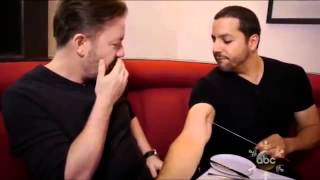 WATCH David Blaine Freaks Out Ricky Gervais HD [upl. by Itisahc]