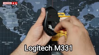 Logitech M331 wireless mouse  Logitech mouse scroll wheel not working  Step by Step Repair [upl. by Yelsnya325]