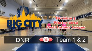 BCVB Winter 2024 Division 5 CoEd League DNR vs Team 1Team 2 1824 [upl. by Torie775]