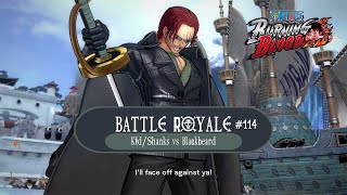 Battle Royale 114  Divine Departure  KidShanks vs Blackbeard  One Piece  Burning Blood [upl. by Stacee]