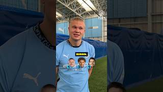 ERLING HAALAND LEARNS GENZ SLANG 😭 shorts football [upl. by Edaw723]