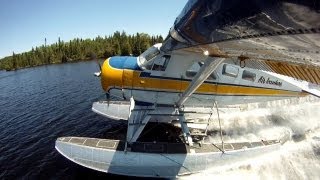 DHC2 floatplane takeoffs and landings [upl. by Enimaj]