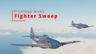 DCS World Blue Nosed Bastards of Bodney Campaign Mission 2 P51 Fighter Sweep [upl. by Reggie99]