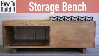 How to build a Storage Bench [upl. by Aineles48]