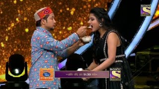 Arunita kanjilal ne khilai kheer pawandeep rajan love  reena roy  indian idol performance  love [upl. by Briana467]