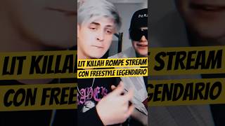 LIT KILLAH ROMPE FREESTYLE con BIZARRAP en STREAM🔥🥵 litkillah freestyle freestylerap [upl. by Ahcim]