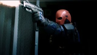 Arrow  Season 6  Deathstroke Massacres to Get to His Son  The CW [upl. by Bartolome]