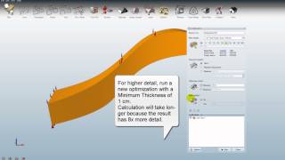 Topology optimization using SolidThinking Inspire 9 [upl. by Hanny]