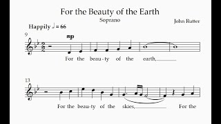 Soprano  For the Beauty of the Earth [upl. by Hazmah693]