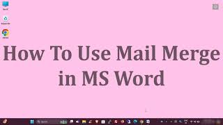 How to Create a Mail Merge Document in MS Word  Print Multiple Letter in MS Word  The Tech Leaf [upl. by Ramsden]