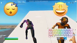 Satisfying keyboard sound   Fortnite 1v1 [upl. by Yelhak502]