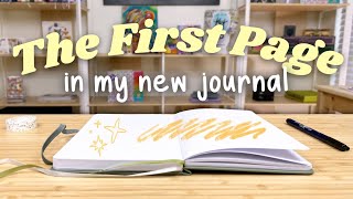 How to Start a New Journal First Page Ideas in a New Notebook [upl. by Judy]