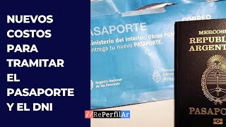 Nuevos costos para tramitar el Pasaporte y el DNI [upl. by Chiou]