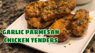 AIR FRYER GARLIC PARMESAN CHICKEN  BETTER THAN WINGSTOP CHICKEN TENDERS  How to fry chicken tender [upl. by Anirehtac650]