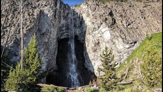 Hiking Yellowstone  Trail of Fairy Falls with Overlook of Grand Prismatic Complete trail [upl. by Edaj]