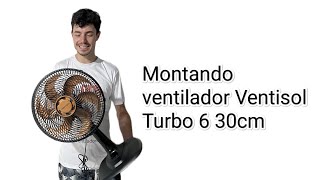 Montando o ventilador Ventisol Turbo 6 30cm [upl. by Lertnek]