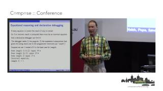 Lee Naish  Equational Reasoning and Intended Semantics in Functional Programming [upl. by Ramalahs]