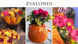 Easy Pumpkin Flower Centerpiece 🎃  DIY Thanksgiving Decor Idea  Pumpkin Decoration Contest Entry [upl. by Franck]