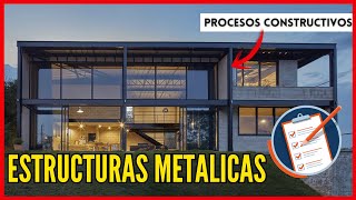 Conoce las ETAPAS para CONSTRUIR en ESTRUCTURA METALICA  Procesos Constructivos [upl. by Noirod]