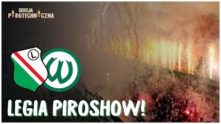 LEGIA PIROSHOW Legia Warszawa  Warta Poznań 22 50 lat Żylety [upl. by Udall]