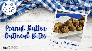 Bourbon BiteSized Learning Peanut Butter Oatmeal Bites [upl. by Romeyn]