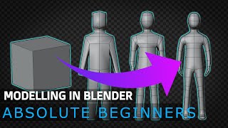 Tutorial Blender MODELLING For Absolute Beginners  Simple Human [upl. by Eldwon818]