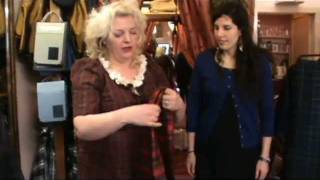 How to tie a Tartan Sash Bow  by Janet Washington of Claire Charles Designs Pitlochry [upl. by Adao]