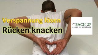 Verspannungen der Rückenmuskulatur lösen  Rücken knacken  Übung 2 [upl. by Edita]