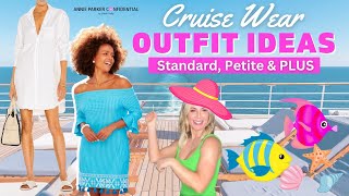 Summer CRUISE WEAR OUTFIT IDEAS  PLUS Petite Standard Sizes [upl. by Slyke]