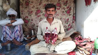 Making Traditional Punjabi Shoes Khussa [upl. by Notserp]