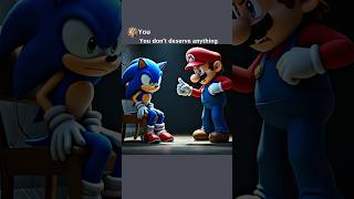 Poor Jealous Mario Kidnaps Rich Sonic memes mario sonic [upl. by Paulie723]