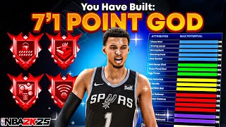 This 7’1 POINT CENTER WILL DOMINATE NBA 2K25🔥🔥🔥BEST CENTER BUILD [upl. by Carolann]