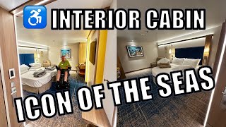 ICON OF THE SEAS  ♿ ACCESSIBLE INTERIOR CABIN [upl. by Damalas]