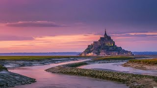 MONTSAINTMICHEL ARCHITECTURAL SPLENDOR AMIDST TIDAL WONDERS [upl. by Arlyne]