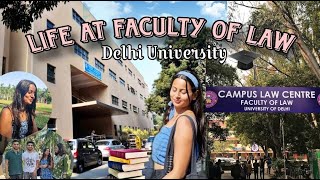 FACULTY OF LAW Delhi university  Day in a life at law school ep 4 [upl. by Ahsiugal]