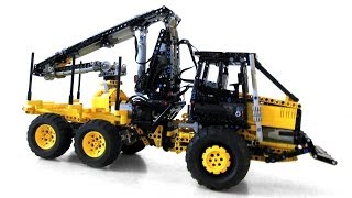 LEGO Technic Forest Equipment  Skidder amp Forwarder [upl. by Annahvas]