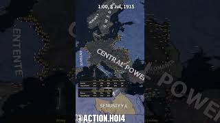 Holy Roman Empire in WW1  HOI4 TIMELAPSE ww1 shorts hoi4 timelapse heartsofiron4 [upl. by Atiraj]