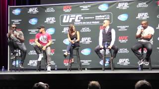 Jon Jones amp Daniel Cormier Verbal Sparring UFC 178 QampA Media Day LA [upl. by Ramsay]