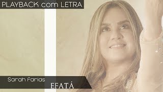 Efatá  Sarah Farias PLAYBACK com LETRA [upl. by Aidni]