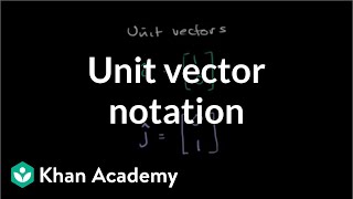 Unit vector notation  Vectors and spaces  Linear Algebra  Khan Academy [upl. by Aveneg]