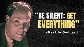 SAY NOTHING Get Everything The Secret Power of Silence  Neville Goddard Motivation [upl. by Jeffy]